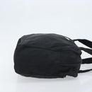PRADA Hand Bag Nylon Black Silver Auth ARZ607-4
