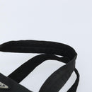 PRADA Hand Bag Nylon Black Silver Auth ARZ607-8