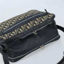 Christian Dior Trotter Canvas Shoulder Bag Navy Silver Auth ARZ611-6