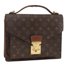 LOUIS VUITTON Monogram Monceau 28 Hand Bag 2way M51185 LV Auth ARZ613-1