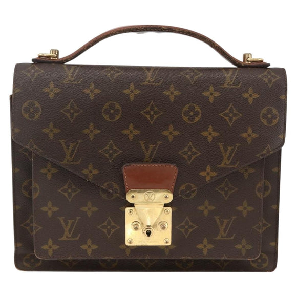 LOUIS VUITTON Monogram Monceau 28 Hand Bag 2way M51185 LV Auth ARZ613