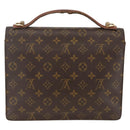 LOUIS VUITTON Monogram Monceau 28 Hand Bag 2way M51185 LV Auth ARZ613-2