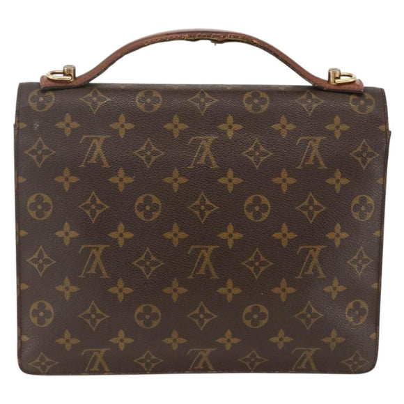 LOUIS VUITTON Monogram Monceau 28 Hand Bag 2way M51185 LV Auth ARZ613