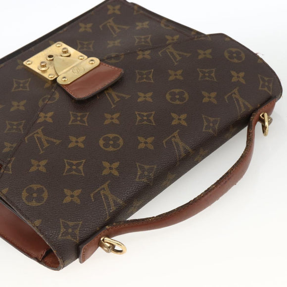 LOUIS VUITTON Monogram Monceau 28 Hand Bag 2way M51185 LV Auth ARZ613