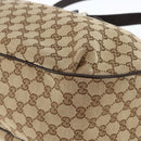 GUCCI GG Canvas Web Sherry Line Shoulder Bag 2way Beige Gold 296851 Auth ARZ642-16