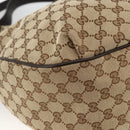 GUCCI GG Canvas Web Sherry Line Shoulder Bag 2way Beige Gold 296851 Auth ARZ642-17