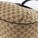 GUCCI GG Canvas Web Sherry Line Shoulder Bag 2way Beige Gold 296851 Auth ARZ642-18