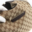 GUCCI GG Canvas Web Sherry Line Shoulder Bag 2way Beige Gold 296851 Auth ARZ642-9