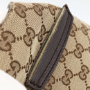 GUCCI GG Canvas Web Sherry Line Shoulder Bag 2way Beige Gold 296851 Auth ARZ642-10