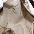GUCCI GG Canvas Web Sherry Line Shoulder Bag 2way Beige Gold 296851 Auth ARZ642-21