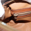 CELINE Macadam Canvas Hand Bag PVC Leather Brown Gold Auth ARZ645-19