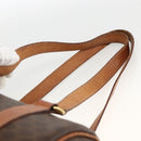CELINE Macadam Canvas Hand Bag PVC Leather Brown Gold Auth ARZ645-8