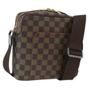 LOUIS VUITTON Damier Ebene Olaf PM Shoulder Bag N41442 LV Auth ARZ646-1