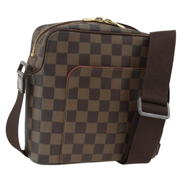 LOUIS VUITTON Damier Ebene Olaf PM Shoulder Bag N41442 LV Auth ARZ646