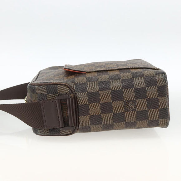 LOUIS VUITTON Damier Ebene Olaf PM Shoulder Bag N41442 LV Auth ARZ646