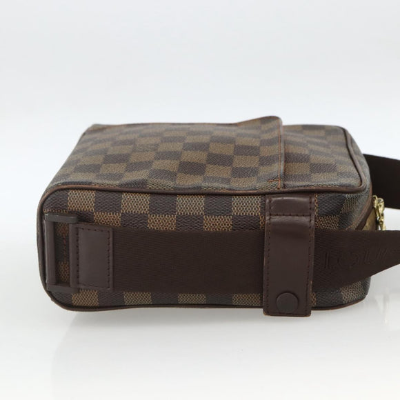 LOUIS VUITTON Damier Ebene Olaf PM Shoulder Bag N41442 LV Auth ARZ646