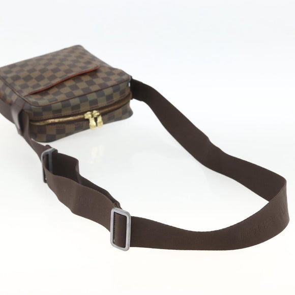 LOUIS VUITTON Damier Ebene Olaf PM Shoulder Bag N41442 LV Auth ARZ646