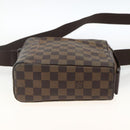 LOUIS VUITTON Damier Ebene Olaf PM Shoulder Bag N41442 LV Auth ARZ646-5