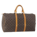 LOUIS VUITTON Monogram Keepall 50 Boston Bag M41426 LV Auth ARZ655-1