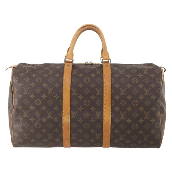 LOUIS VUITTON Monogram Keepall 50 Boston Bag M41426 LV Auth ARZ655