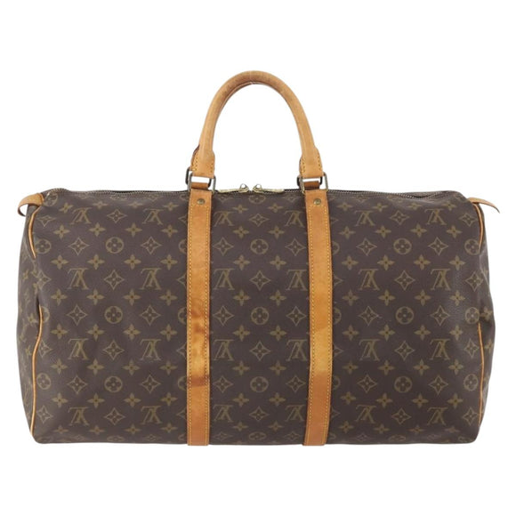 LOUIS VUITTON Monogram Keepall 50 Boston Bag M41426 LV Auth ARZ655