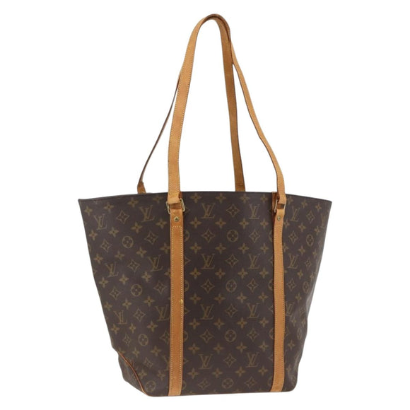 LOUIS VUITTON Monogram Sac Shopping Tote Bag M51108 LV Auth ARZ656