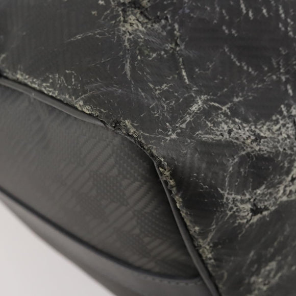 LOUIS VUITTON Damier Carbon Keepall Bandouliere 45 Bag Black N41324 Auth ARZ658