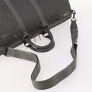LOUIS VUITTON Damier Carbon Keepall Bandouliere 45 Bag Black N41324 Auth ARZ658-7