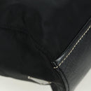 PRADA Shoulder Bag Nylon Black Silver Auth ARZ662V-10
