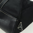 PRADA Shoulder Bag Nylon Black Silver Auth ARZ662V-13