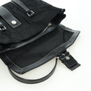 PRADA Shoulder Bag Nylon Black Silver Auth ARZ662V-17