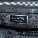 PRADA Shoulder Bag Nylon Black Silver Auth ARZ662V-18