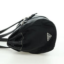 PRADA Shoulder Bag Nylon Black Silver Auth ARZ662V-4