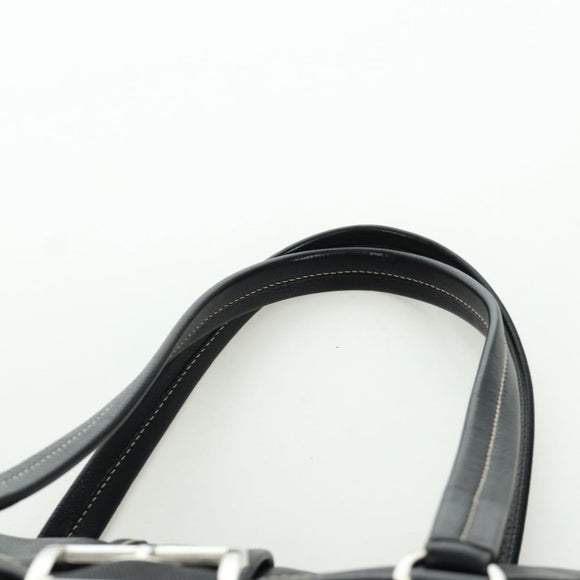 PRADA Shoulder Bag Nylon Black Silver Auth ARZ662V