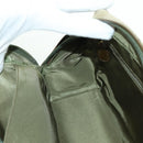 Christian Dior Camouflage Hand Bag Suede Khaki Gold Auth ARZ664SAV-21