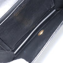 Christian Dior Chain Shoulder Bag Leather Black Gold Auth ARZ665A-17