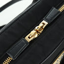 PRADA Hand Bag Nylon 2way Gold Black 1BB115 Auth ARZ666SAM-24