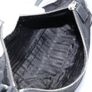 PRADA Umhängetasche Nylon Schwarz Silber Auth ARZ672A-11