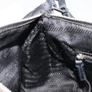 PRADA Umhängetasche Nylon Schwarz Silber Auth ARZ672A-20