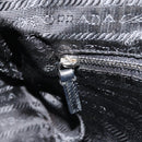 PRADA Umhängetasche Nylon Schwarz Silber Auth ARZ672A-21