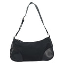 PRADA Umhängetasche Nylon Schwarz Silber Auth ARZ672A-13