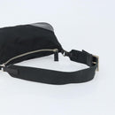PRADA Umhängetasche Nylon Schwarz Silber Auth ARZ672A-7
