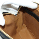 CELINE Triomphe Medium Messenger bag Shoulder Bag PVC Black Gold Auth ARZ678SAM-23