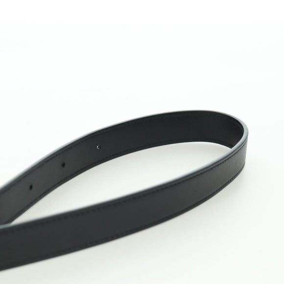 CELINE Triomphe Medium Messenger bag Shoulder Bag PVC Black Gold Auth ARZ678SAM