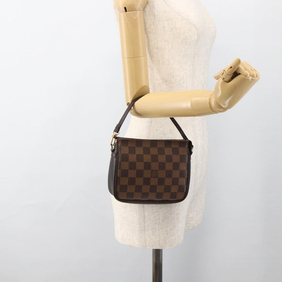 LOUIS VUITTON Damier Ebene Kosmetiktasche N51982 LV Auth ARZ687A