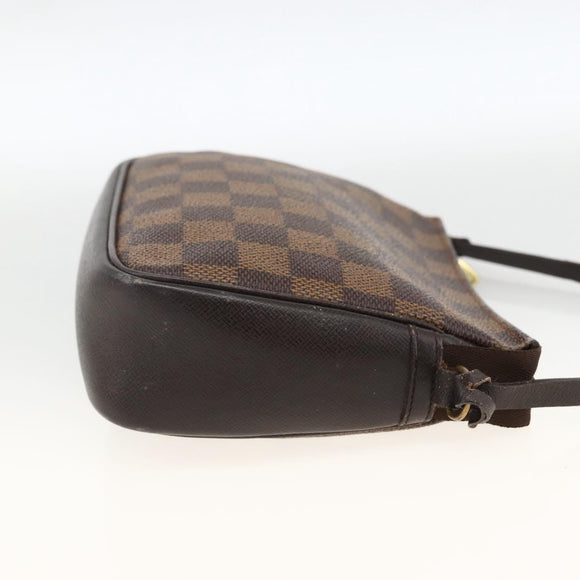 LOUIS VUITTON Damier Ebene Kosmetiktasche N51982 LV Auth ARZ687A
