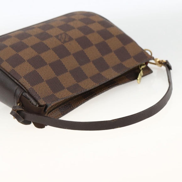 LOUIS VUITTON Damier Ebene Kosmetiktasche N51982 LV Auth ARZ687A