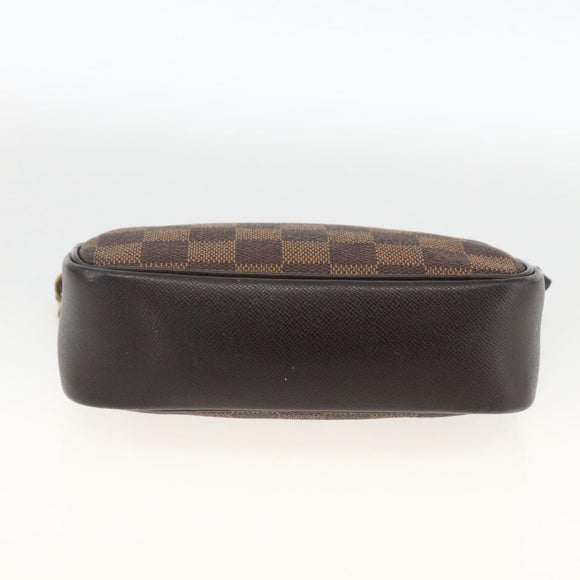 LOUIS VUITTON Damier Ebene Kosmetiktasche N51982 LV Auth ARZ687A