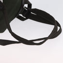 PRADA Backpack Nylon Khaki Silver Auth ARZ693-9