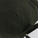 PRADA Backpack Nylon Khaki Silver Auth ARZ693-20